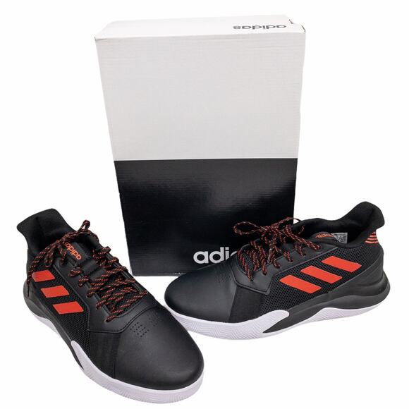 adidas Other - Adidas Mens Black Red Run the Game Basketball Shoes Active Red 8